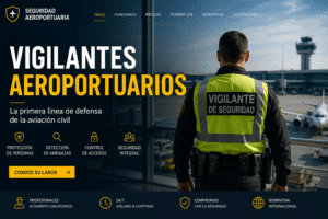Vigilantes aeroportuarios: una profesión invisible con una enorme responsabilidad imagen de los riesgos que sufren los vigilantes aeroportuarios