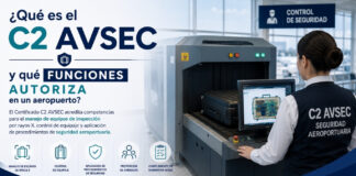 ¿Qué es la certificación c2 avsec y qué funciones autoriza en un aeropuerto? imagen portada web de aude de la certificación c2