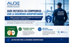 AUDE ya forma parte de COOPERA y Red Azul: un nuevo avance para la seguridad aeroportuaria AUDE ya forma parte de COOPERA y Red Azul reforzando la colaboración institucional en seguridad aeroportuaria.