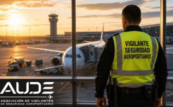 AUDE impulsa el reconocimiento de los vigilantes de seguridad aeroportuarios como agentes de la autoridad para reforzar la protección de infraestructuras críticas y aeropuertos españoles.